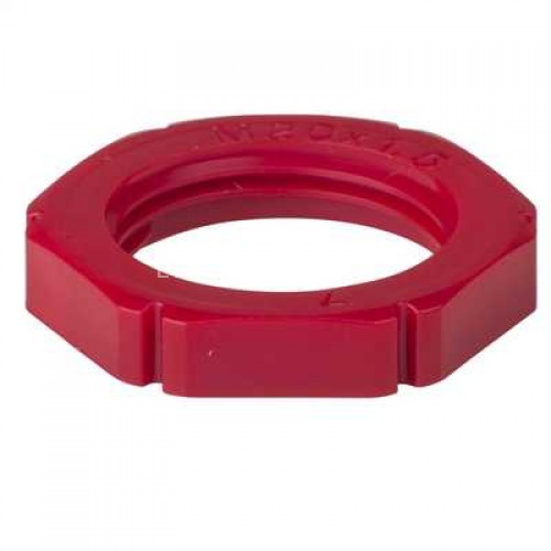 EMUG M25 Red hexagonal lock nut