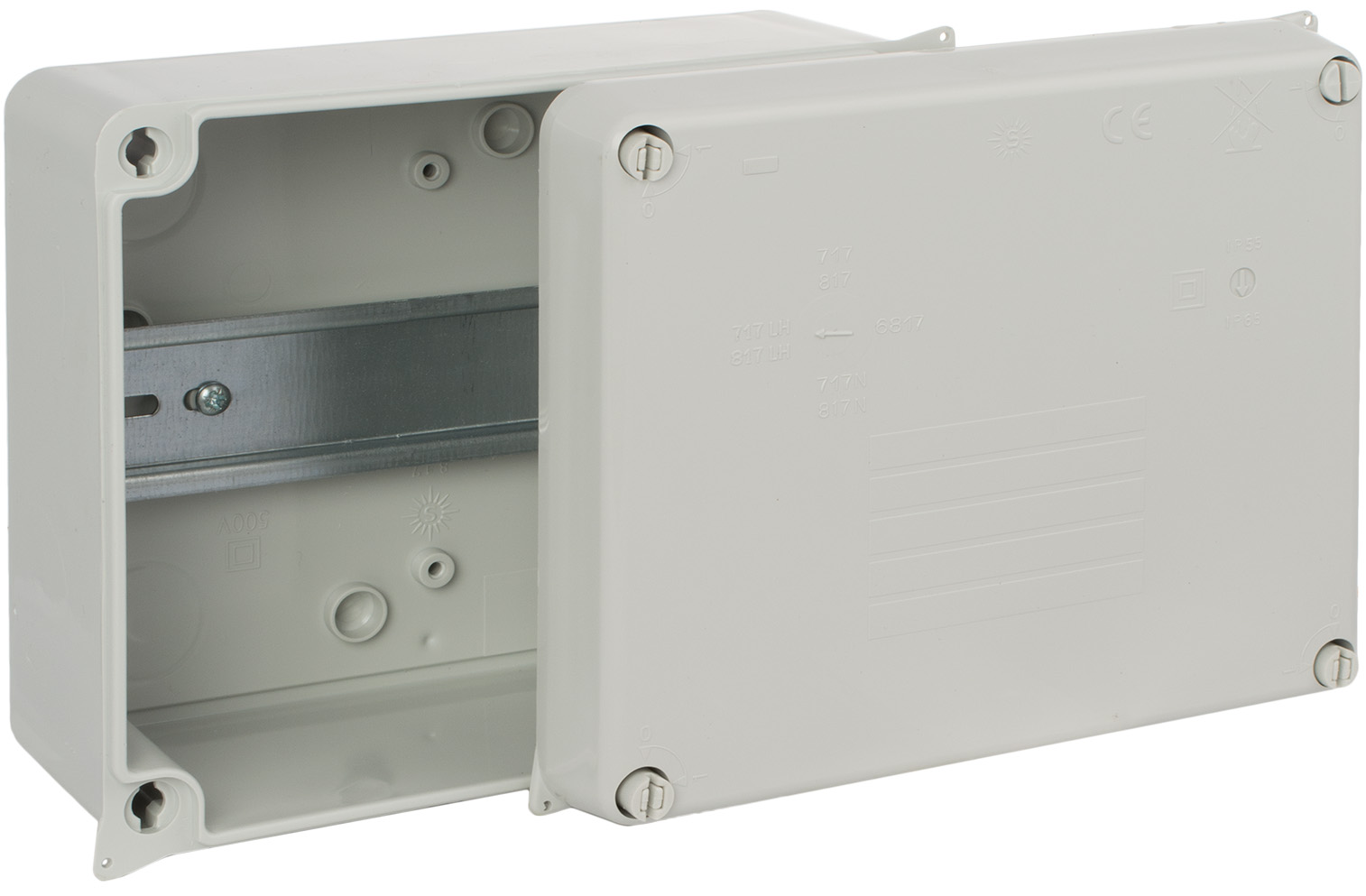 WIB 3/DR 165 x 112 x 84mm IP65 JB c/w DIN rail