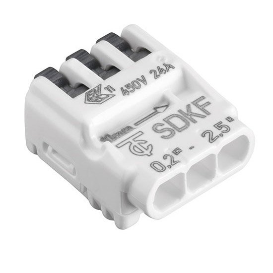 SDKF3 _ 3 Pole releasable loop connector Terminals 24A 450V